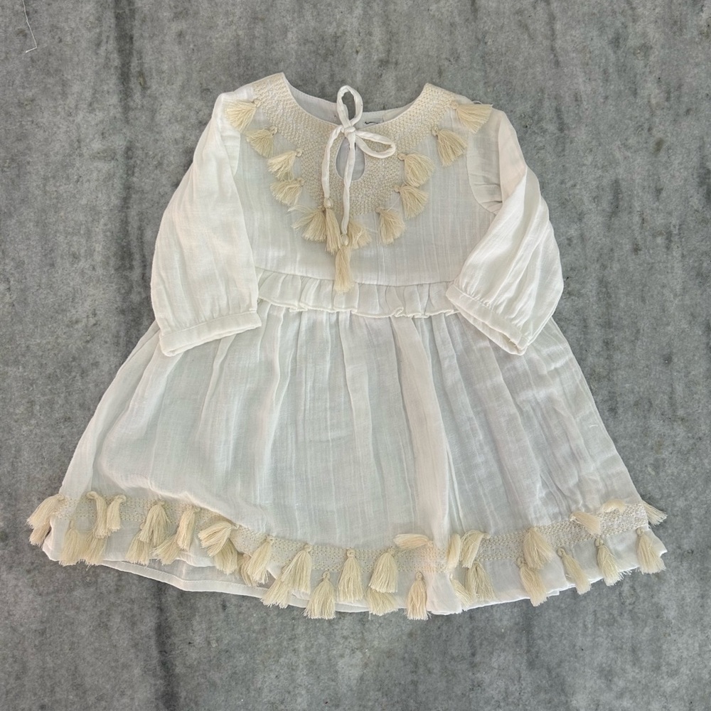 Poppet and Fox Tassel Dress Size 2